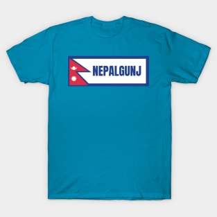 Nepalgunj City with Nepal Flag T-Shirt